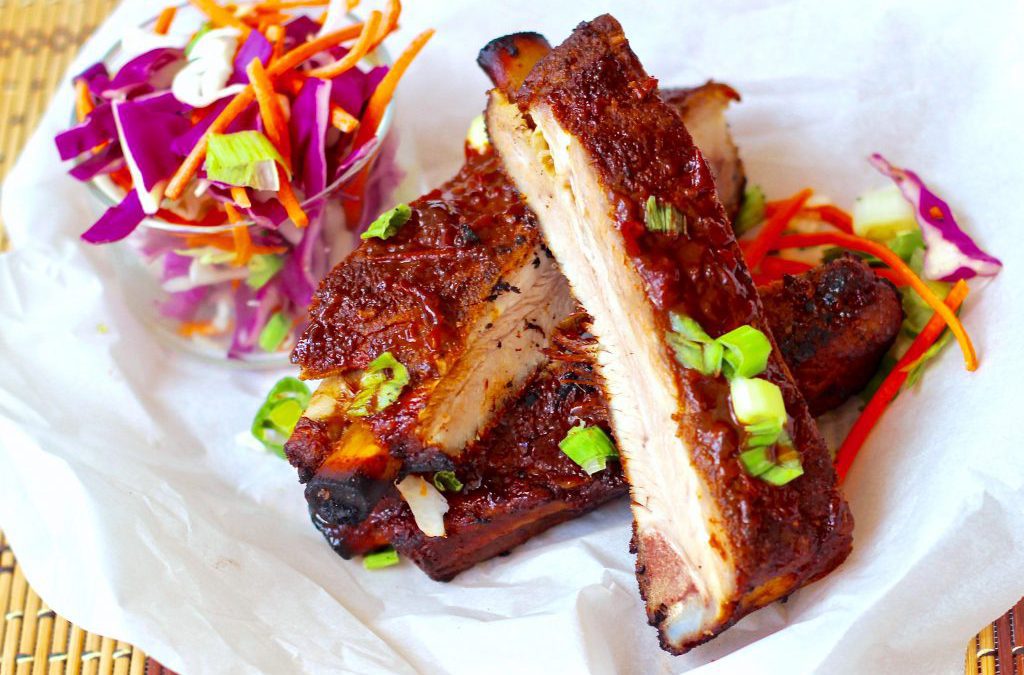 Pork Spare Ribs with New Zealand Tamarillo Grill Sauce