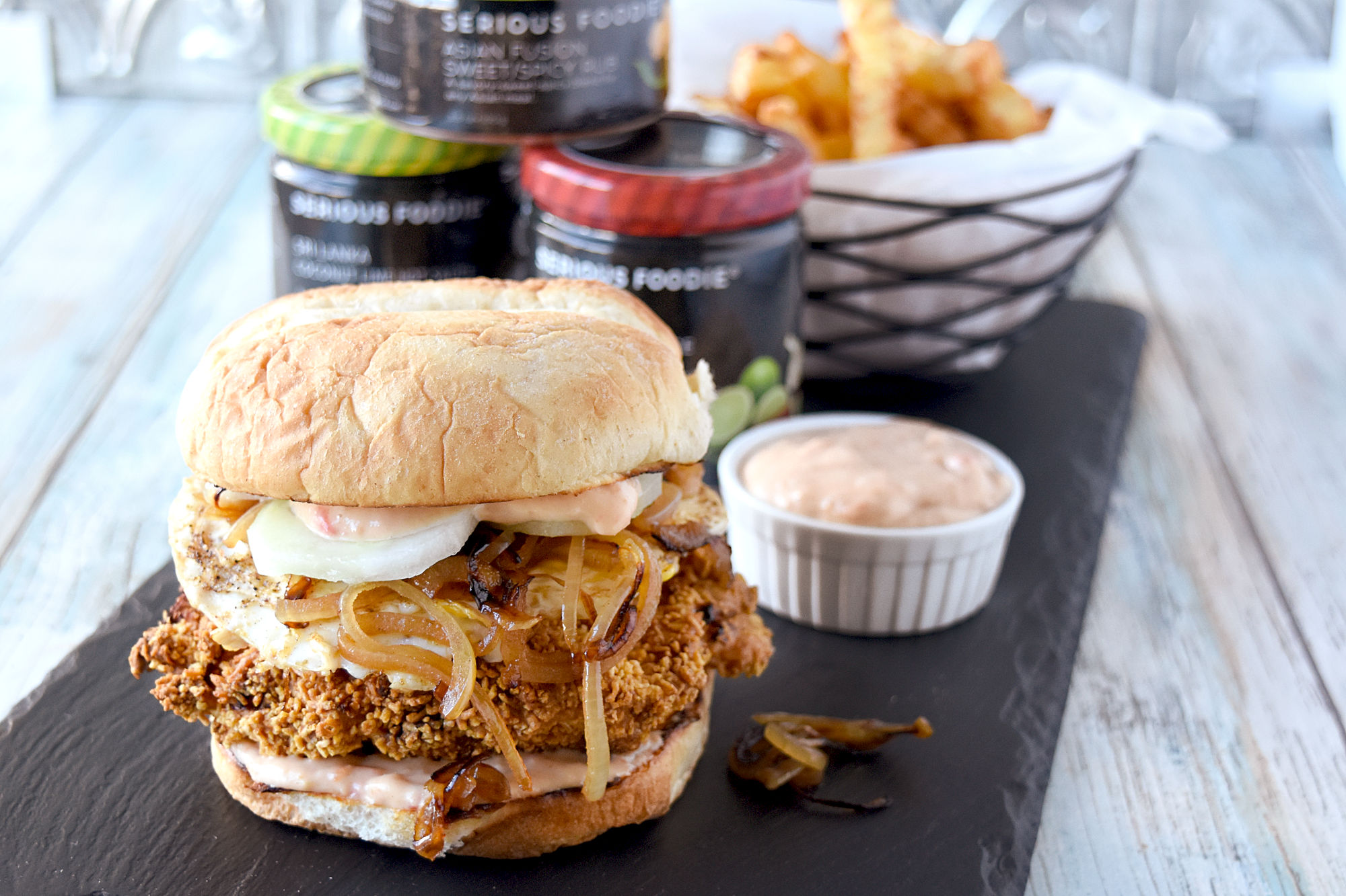 A Kitchen Hoors Adventure Crispy Nasi Lemak Chicken Sandwich 6