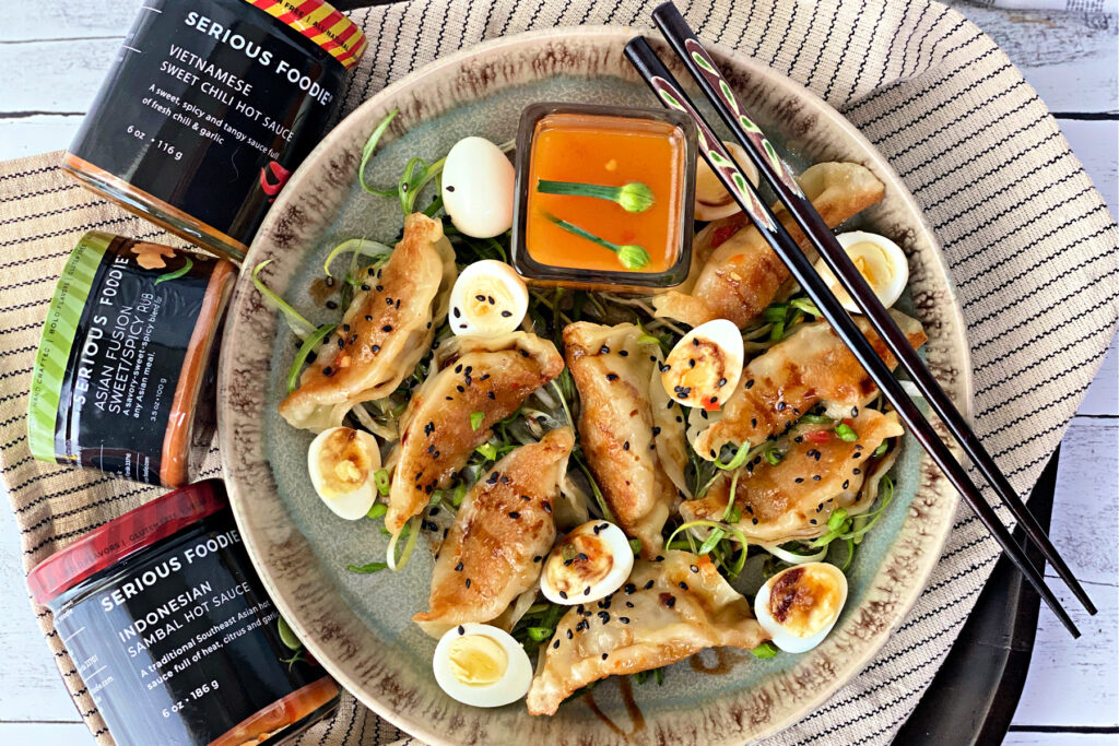 At Home with Rebecka Asian Fusion Wagyu Beef Dumplings